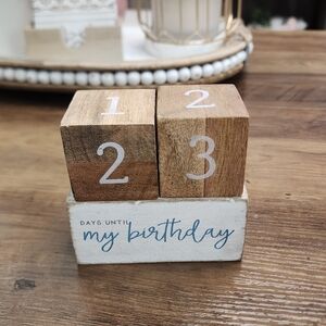 Mud Pie | Wooden Countdown Blocks